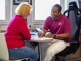 Arzt in Sprechstunde