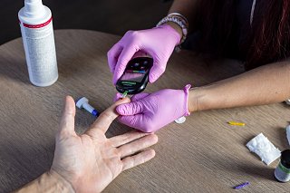 Durchführung einer Blutzuckermessung