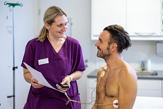 Durchführung eines EKGs